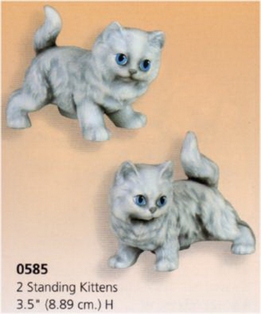 SCIOTO-Gießform – neu – stehende Katzen im 2er-Set – je 8,9 cm - USA