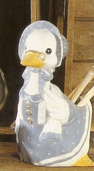 Oma Gans - Kochlöffelhalter – 24 cm hoch – Schrühware