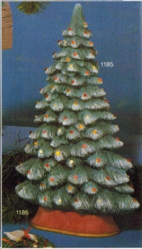 Schlanker Weihnachtsbaum fürs Fenster zum Beleuchten - 40 cm hoch– Schrühware
