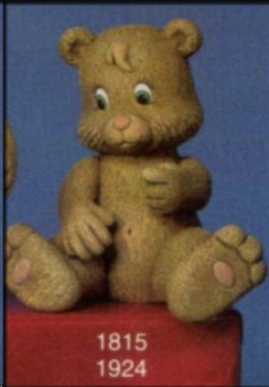 Sitzender Teddy – 16 cm hoch – Schrühware