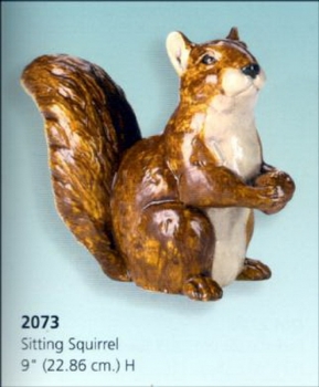 Eichhörnchen – sitzend – 25 x 23 cm – Schrühware