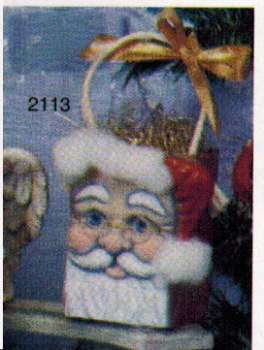 Santa-Tüte – mittelgroß – 10 cm hoch – Schrühware