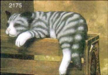 SCIOTO-Gießform - neu –schlafende Regal-Katze - USA