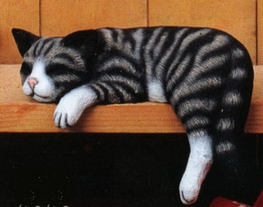 SCIOTO-Gießform - neu –schlafende Regal-Katze - USA
