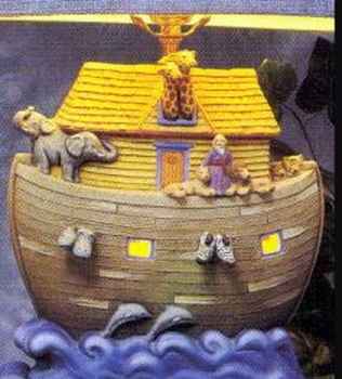 Arche Noah – 28 cm lang – Schrühware
