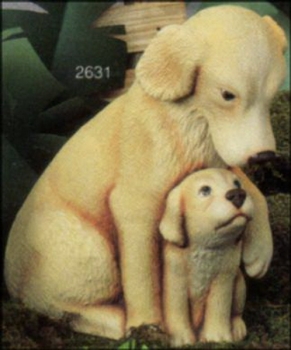 SCIOTO-Gießform - neu – Hund mit Jungem – USA