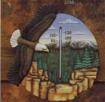 Thermometer – Seeadler – 30 cm Ø – Skala in Grad C – Schrühware Thermometer – Seeadler – 30 cm Ø – Skala in Grad C – Schrühware