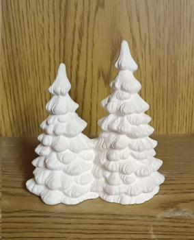 Doppelbaum – 14 cm hoch – Schrühware – Sonderangebot