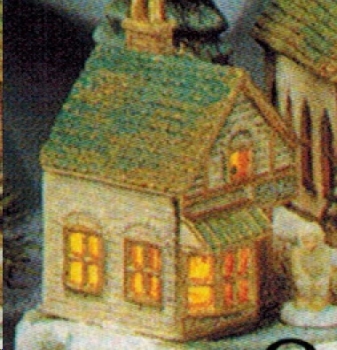 Bäckerei zum kleinen Weihnachtsdorf – 9 cm hoch - Schrühware