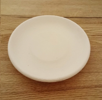 Teller mit Steinstruktur – Untersatz für Windlichter – 15 cm Ø – Schrühware – Sonderangebot