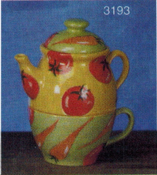 SCIOTO-Gießform - neu – Teekanne mit Tasse und Deckel – 18,5 cm hoch - USA