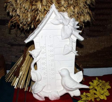 SCIOTO--Gießform - neu – Vogelhaus-Thermometer - USA