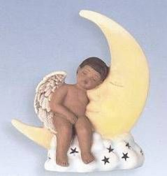 SCIOTO-Gießform - neu – Black Cherub on Moon – 29,21 cm hoch - USA