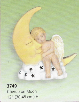SCIOTO-Gießform - neu – Cherub on Moon – 30,48 cm hoch - USA