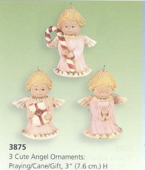SCIOTO-Gießform - neu – Engel - Ornamente  im 3er-Set – je 7,5 cm - USA
