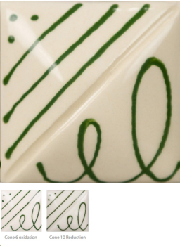SG-405 – Green – MAYCO Designer Liner – NONTOXIC – 1.000 bis 1.305 °C - Cone 06 bis Cone 10 – 1,25 oz = 37 ml