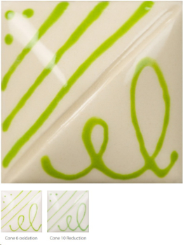 SG-409 – Bright Green – MAYCO Designer Liner – NONTOXIC – 1.000 bis 1.305 °C - Cone 06 bis Cone 10 – 1,25 oz = 37 ml