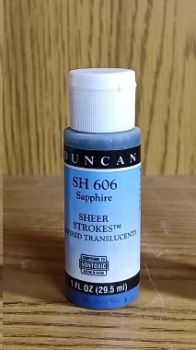 SH-606 – Sapphire – Sheer Strokes – durchscheinend – Kaltmalfarbe von DUNCAN – 29,5 ml – Altbestand