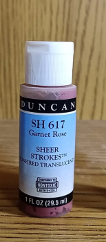 SH-617 – Garnet Rose – Sheer Strokes – durchscheinend – Kaltmalfarbe von DUNCAN – 29,5 ml – Altbestand