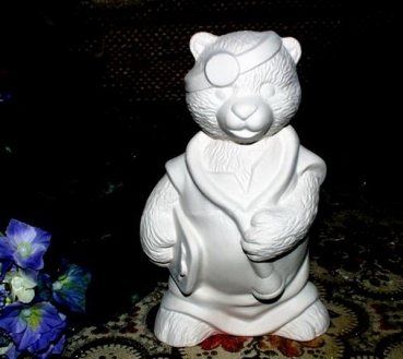 Doctor Bear – Teddy-Doktor – 18 cm hoch – Schrühware