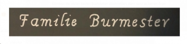 Keramik-Türschild – Tauben - 17 x 13 cm - braun