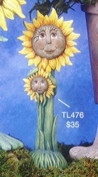 TL-Design-Gießform - neu - Mother & Sunflower – 33 cm hoch – USA