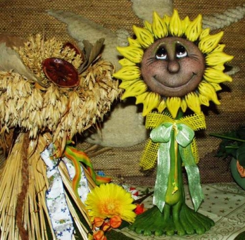 Suzi Sunflower – 45 cm hoch – Schrühware