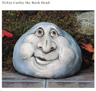 Steingesicht – Curley the Rock Head – 18 cm breit – Schrühware