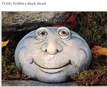Steingesicht – Pebbles – 14 cm breit – Schrühware