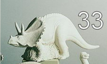Dino - Triceratops - 32 cm lang - Schrühware
