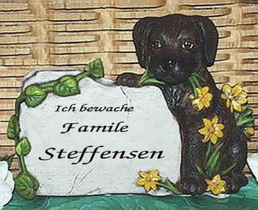 SCIOTO-Gießform - neu – Welcome-Schild – Hund – Welpe – 20 cm breit - USA
