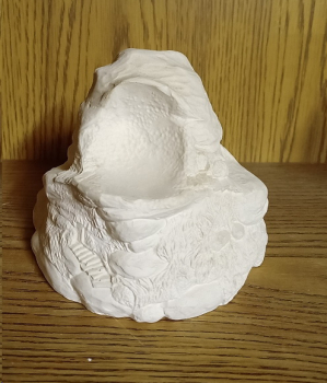 Preview: Steinbasis mit Toren, Treppen für Landschaft – 17 x 14 x 13 cm – Schrühware – Unikat – Sonderangebot