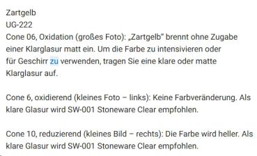 UG-222 – Soft Yellow  – MAYCO - FUNDAMENTALS - Underglaze - 1.000 bis 1.305 °C - Cone 06 bis Cone 10 – 472 ml
