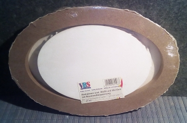 Keilrahmen mit Baumwollbespannung - 2er-Set - oval - 30 x 20 und 20 x 15 cm - starke Qualität