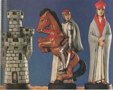 ALBERTAS-Gießform - neu – Schachspielfiguren Bischof – Ritter – Turm