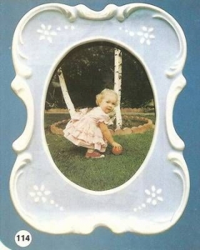 ALBERTAS–Gießform – neu – Bilderrahmen – vertikal – 12 x 8,4 cm