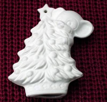 ALBERTAS–Gießform – neu – Maus – Tannenbaum – Ornament – Hänger – 9,2 cm – Design auf Vorder-​ und Rückseite