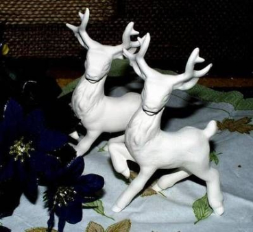 Rentier – 12 cm hoch – Stückpreis – Schrühware