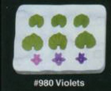 ALBERTAS-Giessform – neu - Violets – Veilchen - 9teilig bis 2,5 cm