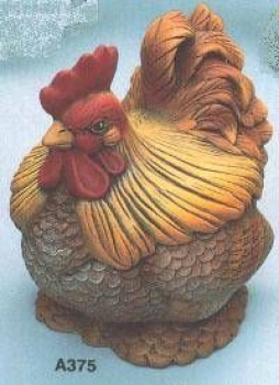 Huhn-Dose - 22 cm hoch - Schrühware