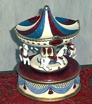 Spieluhr - großes Karussel - Schrühware