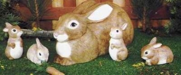 Hasenmutter mit 4 Kindern - Schrühware
