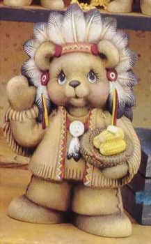 ClayMagic-Gießform – neu – Teddy – Indianer-Häuptling – USA