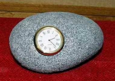 DUNCAN-Gießform - neu – Mini-Uhr – Kieselstein – 12,5 cm breit -  USA