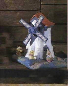 Spieluhr – Windmühle mit Fundament - Schrühware