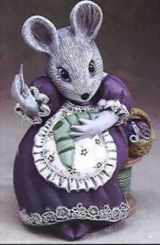 Maus Melissa - 17,5 cm hoch - Schrühware