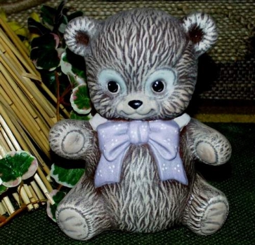 Teddy – Spardose von ALBERTAS – mit Verschluss – Schrühware