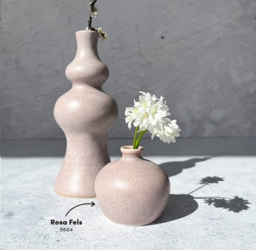 Rosa Fels – seidenmatt – 800 ml – Steinzeug-Glasur von BOTZ - Brenntemperatur 1.220 bis 1.280 °C