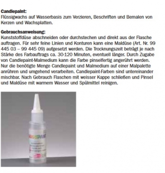 Candlepaint - EF-93175-04 - haut – Kerzenmalfarbe von efco