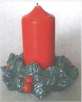 Tannen-Kerzenhalter  – 21 cm Durchmesser - Schrühware